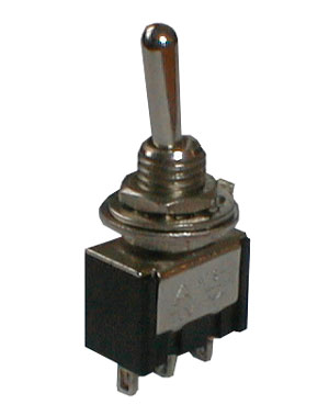 Obrázok Prepínač páčkový - 2pol./3pin / ON-ON / 250V / 3A