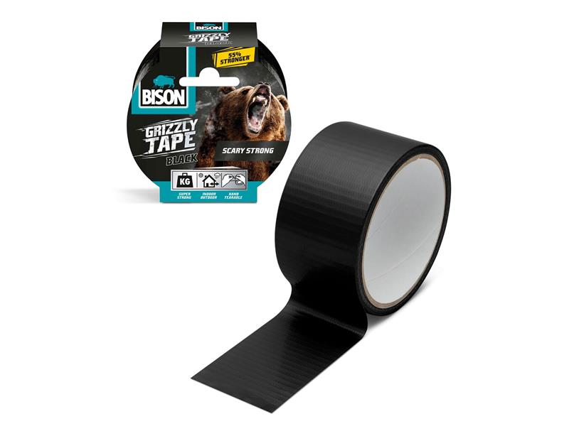 Bison Grizzly Tape lepiaca páska opravná 50 mm x 10 m čierna