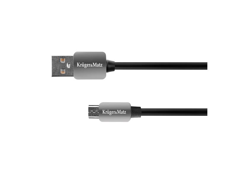 Kábel KRUGER & MATZ KM0331 USB - USB-micro 1,8m