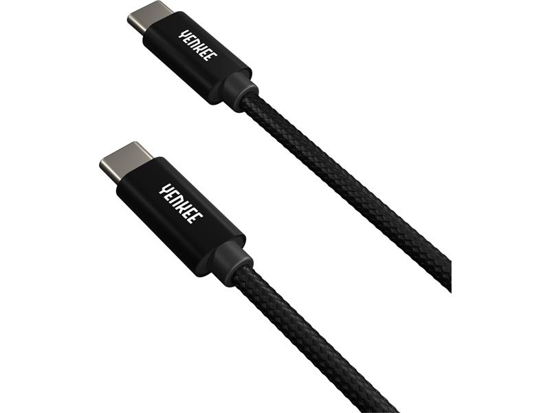 Kábel YENKEE YCU C02 BK USB-C 2.0/USB-C 0,2m