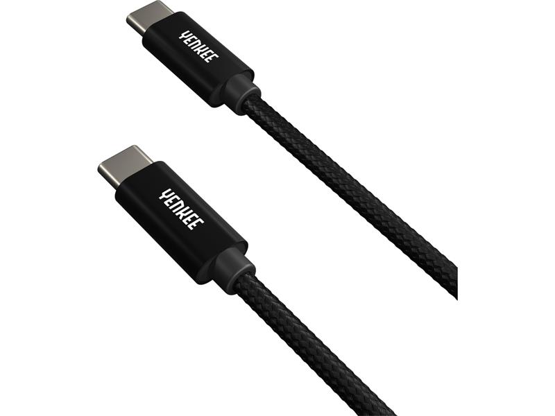Kábel YENKEE YCU C101 BK USB-C 2.0/USB-C 1m