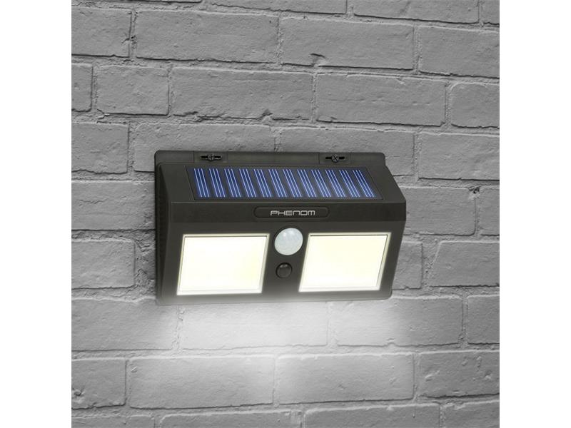 Obrázok Solárny LED reflektor s pohybovým senzorom - 5W COB LED / 300lm (195x120x45mm)