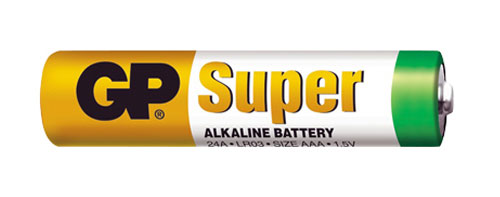 Batéria AAA (R03) alkalická GP Super Alkaline.