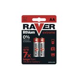 Batérie lítiová AA R6 1,5V RAVER  2ks