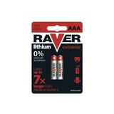 Batérie lítiová AAA R03 1,5V RAVER  2ks