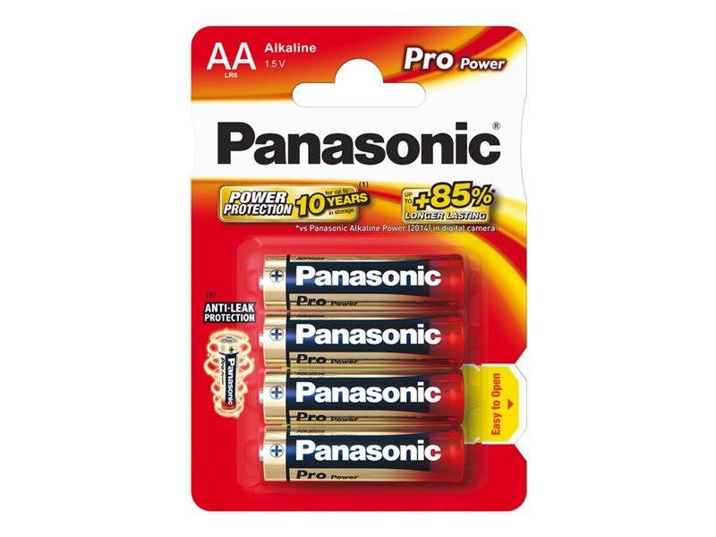 Batéria AA (R6) alkalická PANASONIC Pro Power 4ks / blister