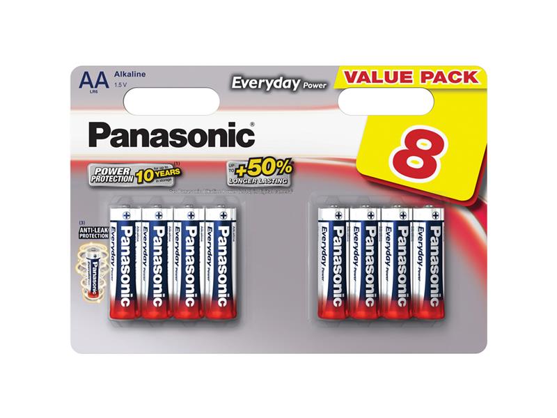 Batéria AA (R6) alkalická PANASONIC Everyday Power 8ks / blister
