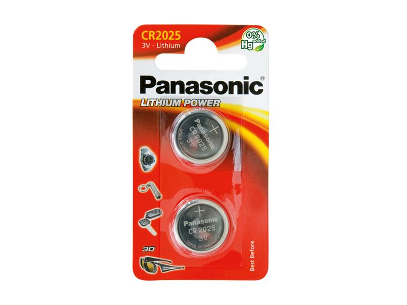 Batéria CR2025 PANASONIC lítiová 2ks / blister