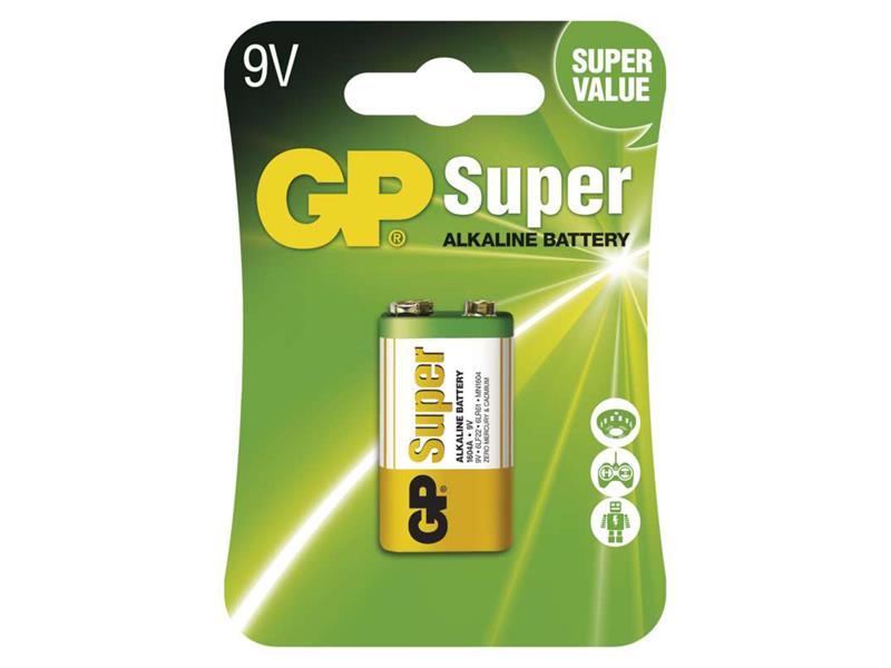 Batéria 6F22 (9V) alkalická GP Super Alkaline