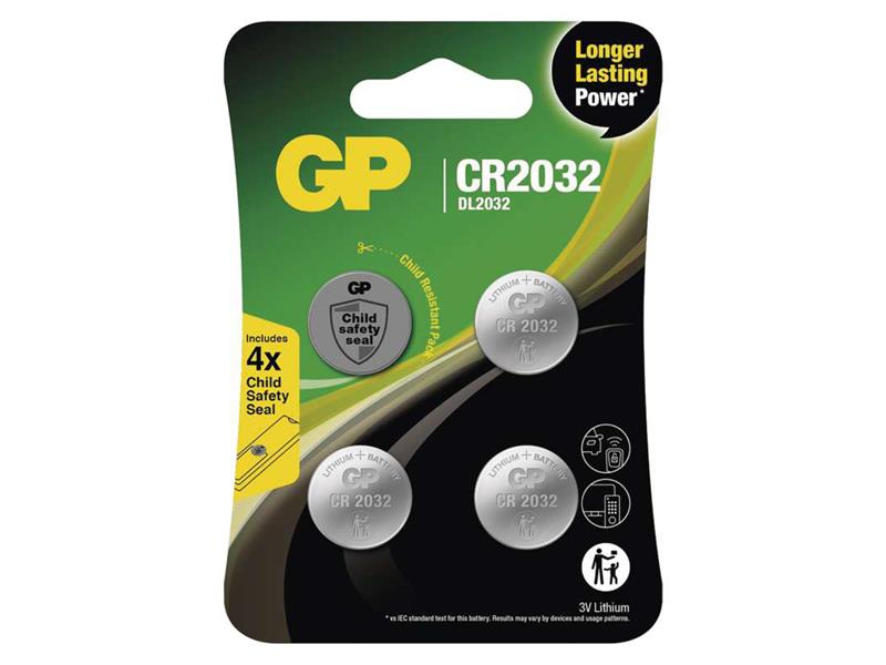 Batérie CR2032 GP lítiová 4ks