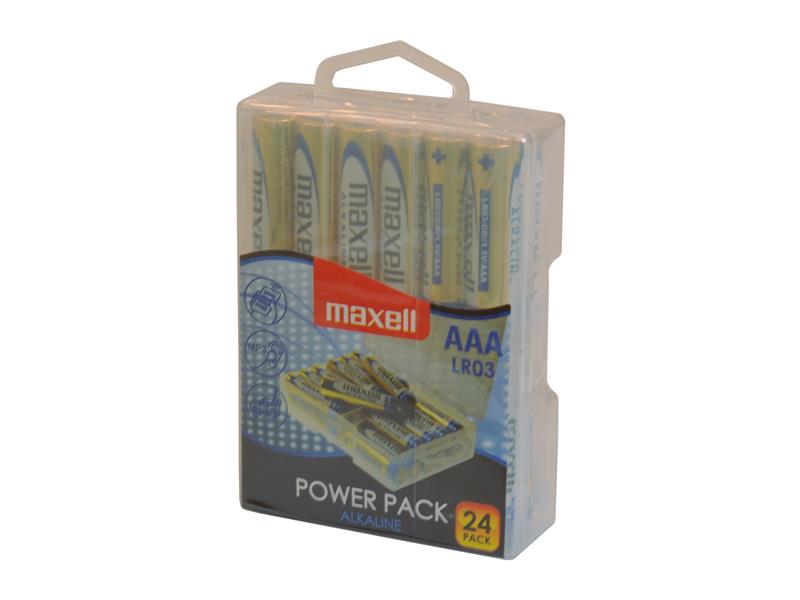 Batéria AAA (R03) alkalická MAXELL Power Pack 24ks