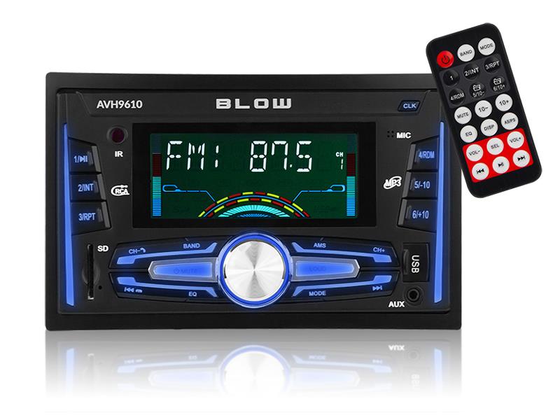 Obrázok Autorádio - MP3 / USB / SD / MMC / FM / BLUETOOTH BLOW AVH-9610