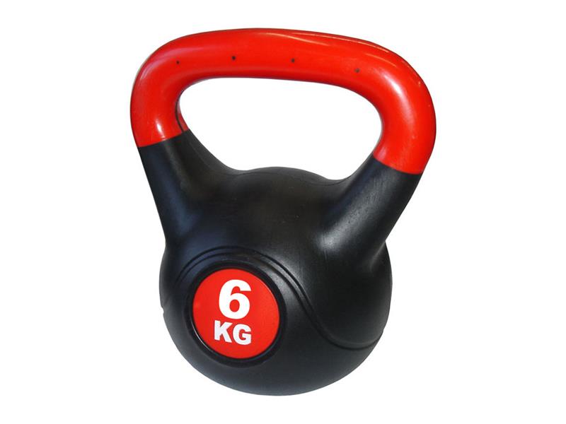 Obrázok ACRA Činka kettlebell s cementovou náplní - 6 kg