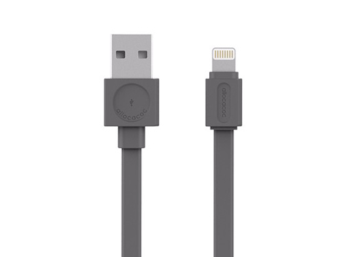 Obrázok Prepájací kábel - USB / Lightning / sivý ALLOCACOC (1,5m)