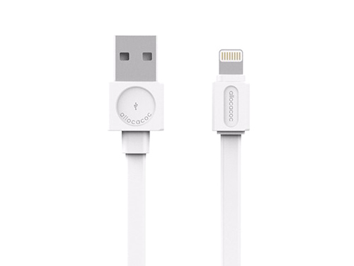 Obrázok Prepájací kábel - USB / Lightning / biely ALLOCACOC (1,5m)