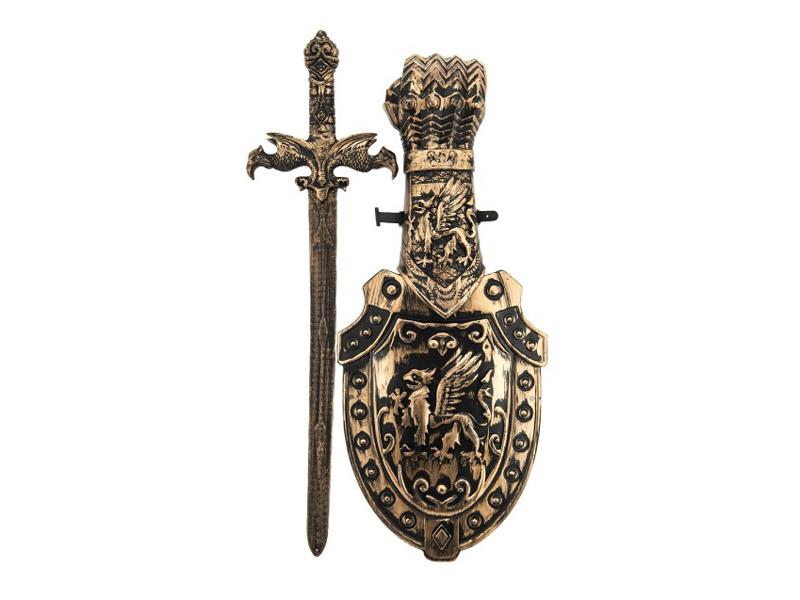 Detský rytiersky meč so štítom Teddies 48cm