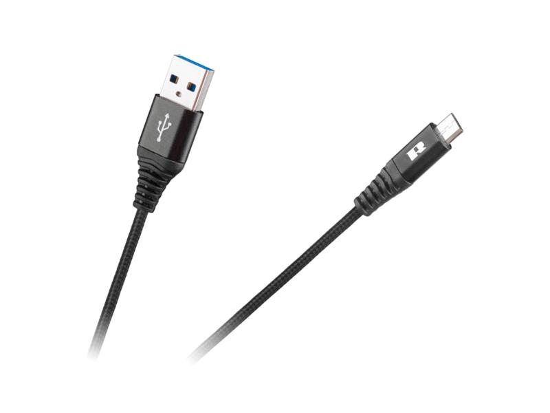 Kábel REBEL USB/Micro USB čierny 1m