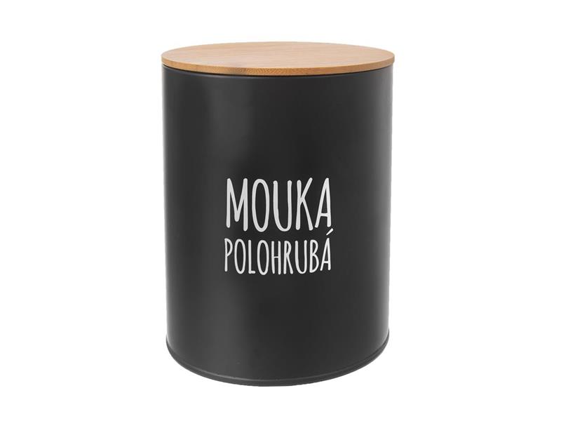 Obrázok Dóza Polohrubá mouka BLACK pr. 13 cm