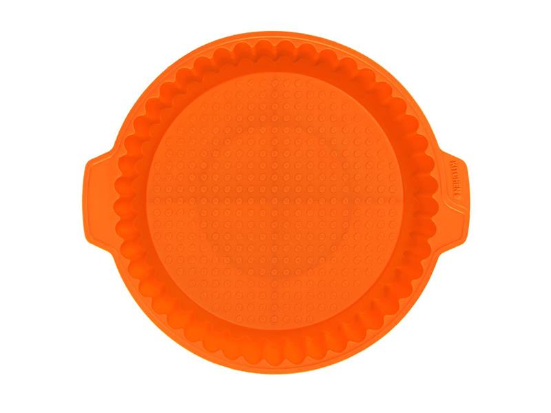 Forma na pečenie ORION Koláč 27cm silikón oranžová
