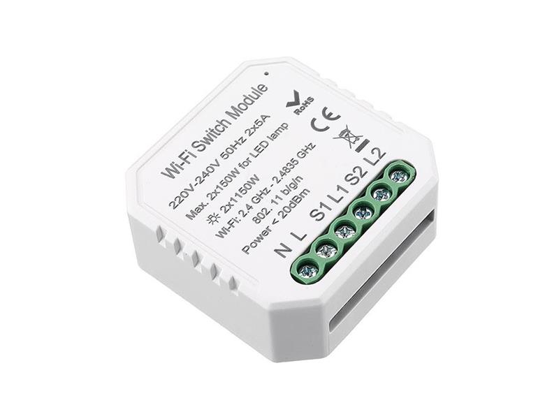 Obrázok Immax Neo Immax NEO 07516L - Inteligentný kontrolór NEO LITE V3 2-tlačítkový Wi-Fi Tuya IM0994