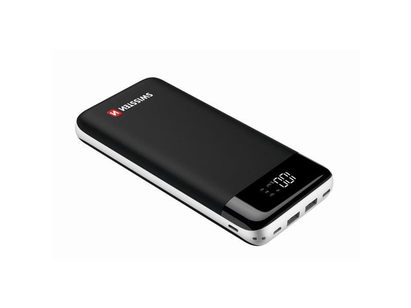 Obrázok Swissten Black Core 30000mAh, Micro USB/USB-C PD/Lightning, QC 3.0 čierna