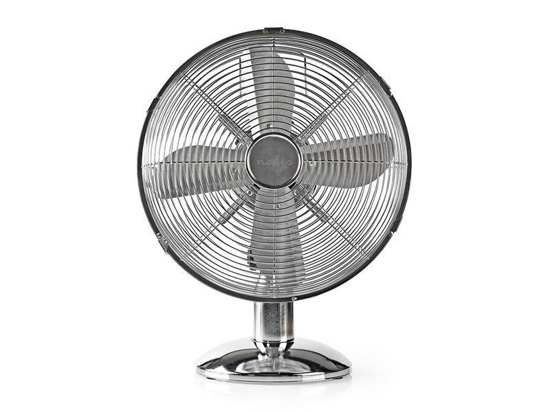 Obrázok Nedis Nedis FNTB20ECR30 - Stolný ventilátor 35W/230V lesklý chróm NE0345