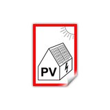 PV symbol na fotovoltaiku 75x105 mm