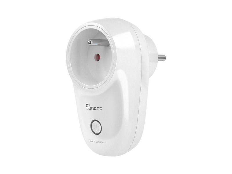 Obrázok Sonoff 16A WIFI smart plug, SK verzia Sonoff Biely SK prevedenie (Typ E)