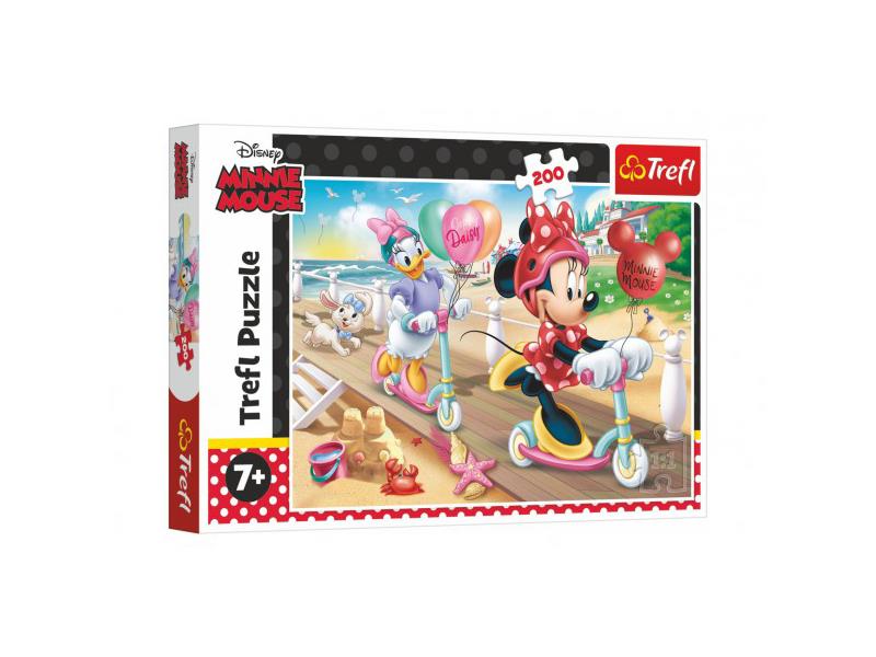 Obrázok TREFL - Puzzle 200  Minnie na pláži / Disney Minnie