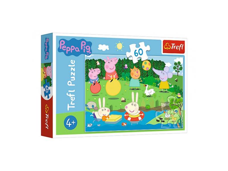 Obrázok Trefl Puzzle Prasiatko Peppa pri rybníku, 60 dielikov