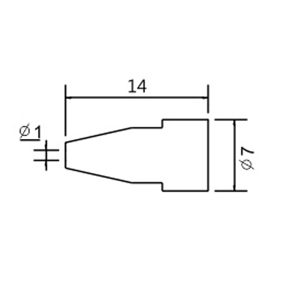 Obrázok Hrot N5-6/ZD553 1mm pre ZD-8915