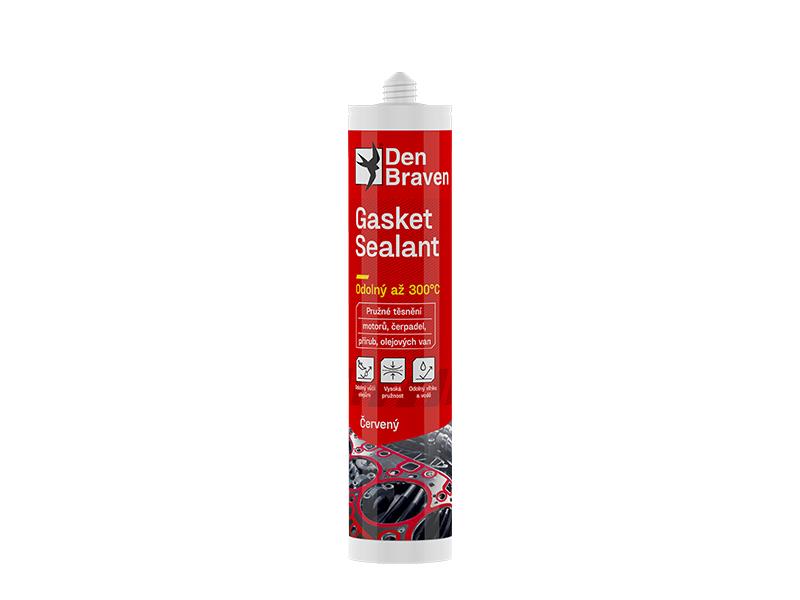 Obrázok Den Braven Gasket sealant červený - tmel na tesnenie motorov - cervena - 310 ml