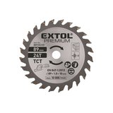 Kotouč pilový s SK plátky, Ř89 x 2,0 x 10 mm, 24T, EXTOL PREMIUM