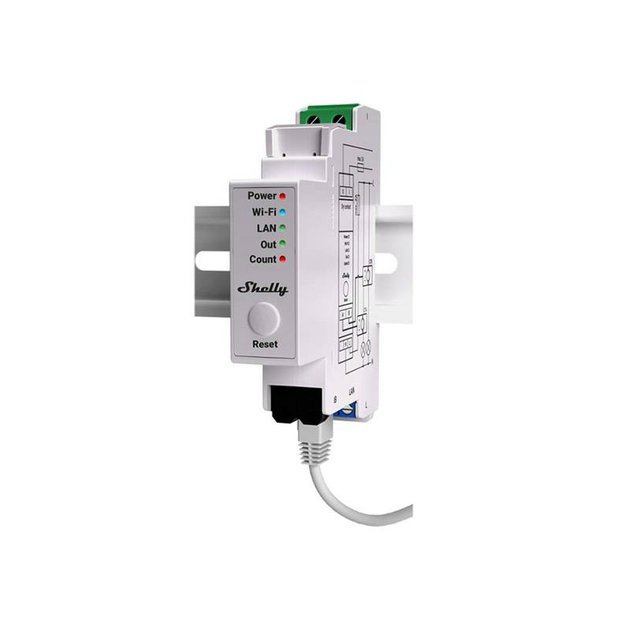 Elektromer 1F na DIN lištu SHELLY Pro EM-50 Wi-Fi