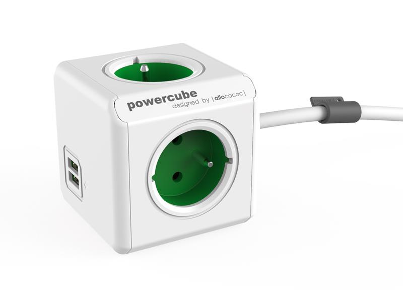 Obrázok PowerCube Extended USB zelená