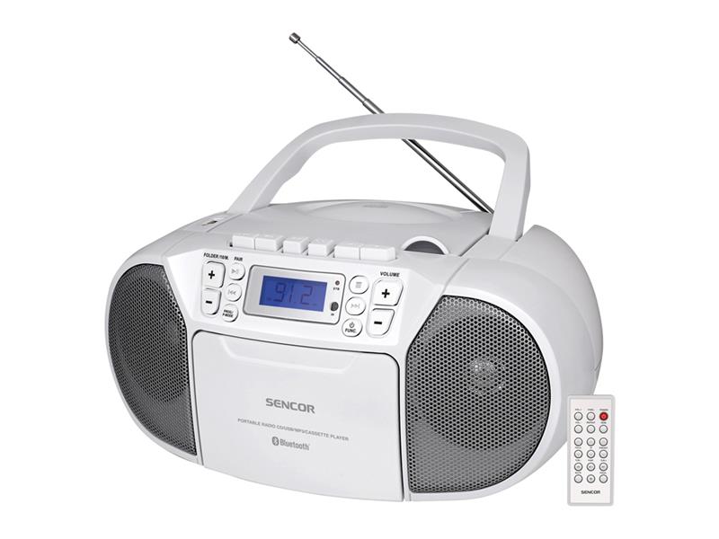 Obrázok SENCOR SPT 3907 W CD PLAYER/FM/BT/TAPE