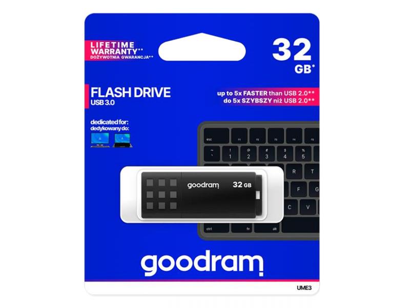 Flash disk GOODRAM USB 3.0 32GB čierna