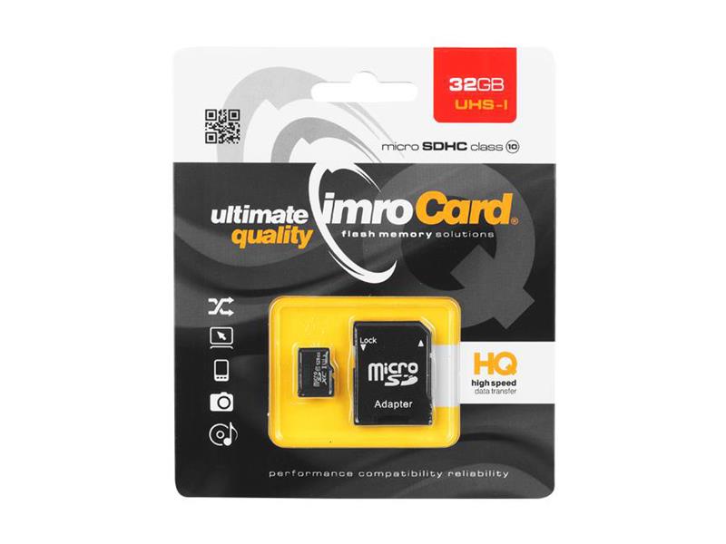 Pamäťová karta IMRO Micro SD 32GB Cl10 s adaptérem