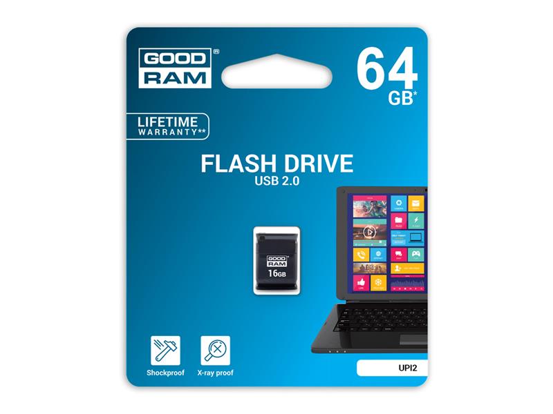 Flash disk GOODRAM PICCOLO USB 2.0 64GB čierny