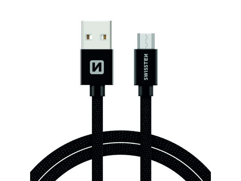 Kabel SWISSTEN USB/Micro USB 1,2M černý