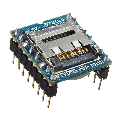 Prehrávač MP3 mini WTV020-SD-16P pre Arduino