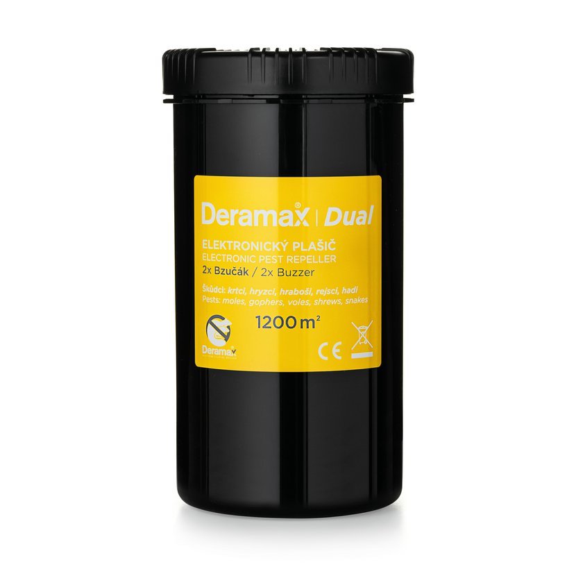 Deramax®-Dual - Elektronický plašič (odpuzovač) krtkov a hryzcov