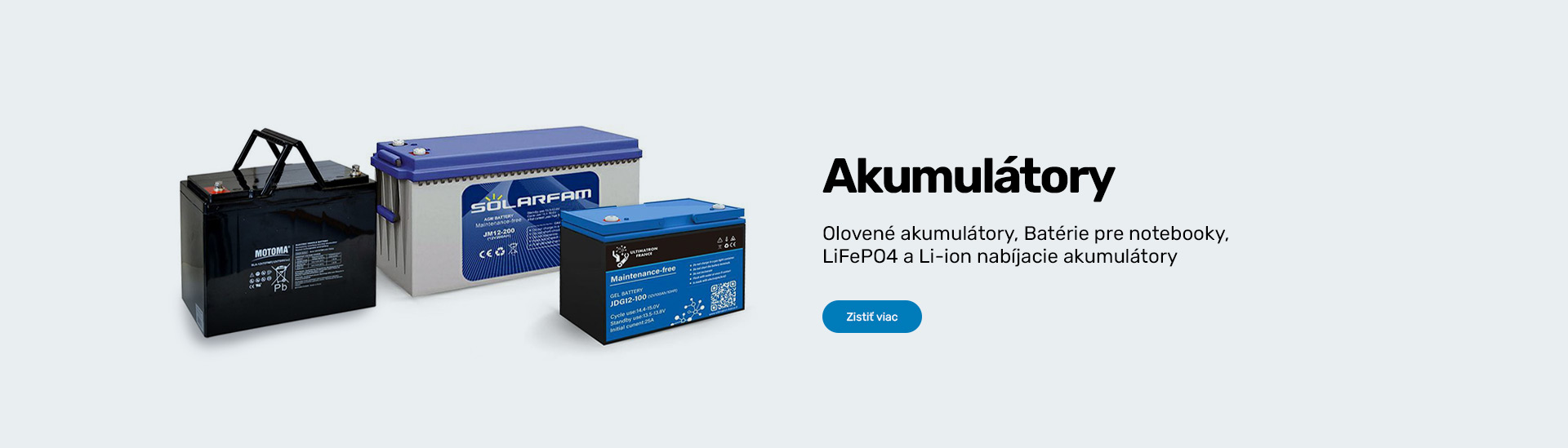 akumulátory,olovené, Li-ion, LifeP04