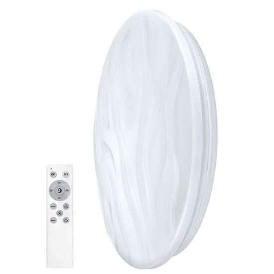 Obrázok Solight LED smart stropné svietidlo Wave, 30W, 2300lm, wifi, RGB + CCT, diaľkové ovládanie