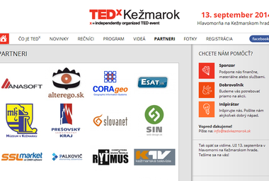 Podporujeme svetoznámu konferenciu TEDx